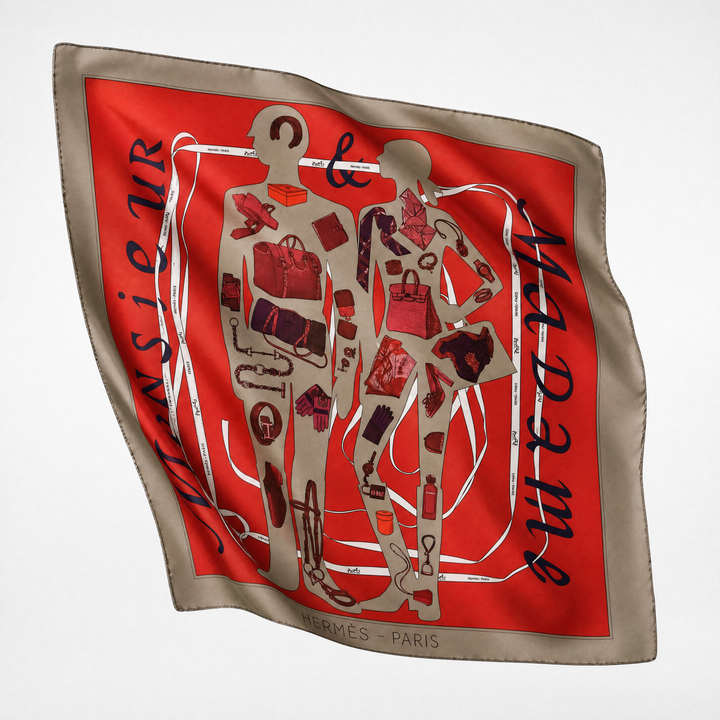 Hermes Monsieur et madame scarf