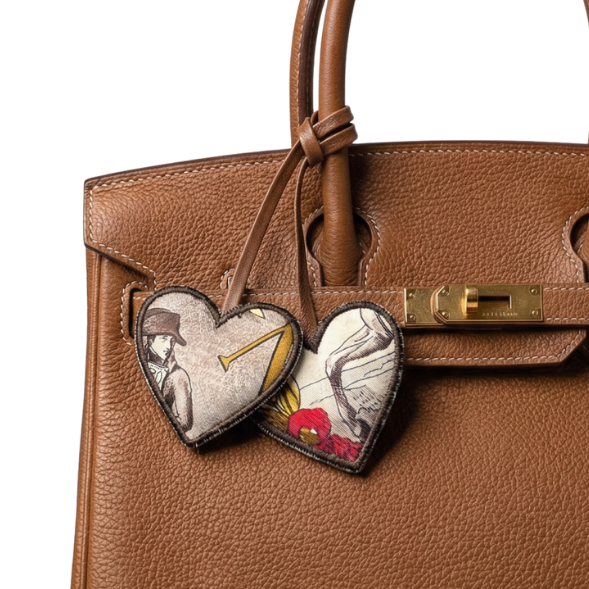 hermes napoleon scarf bag charm at vintage luxe up