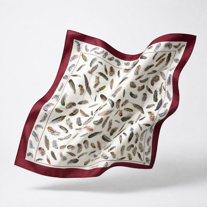 hermes plumes scarf