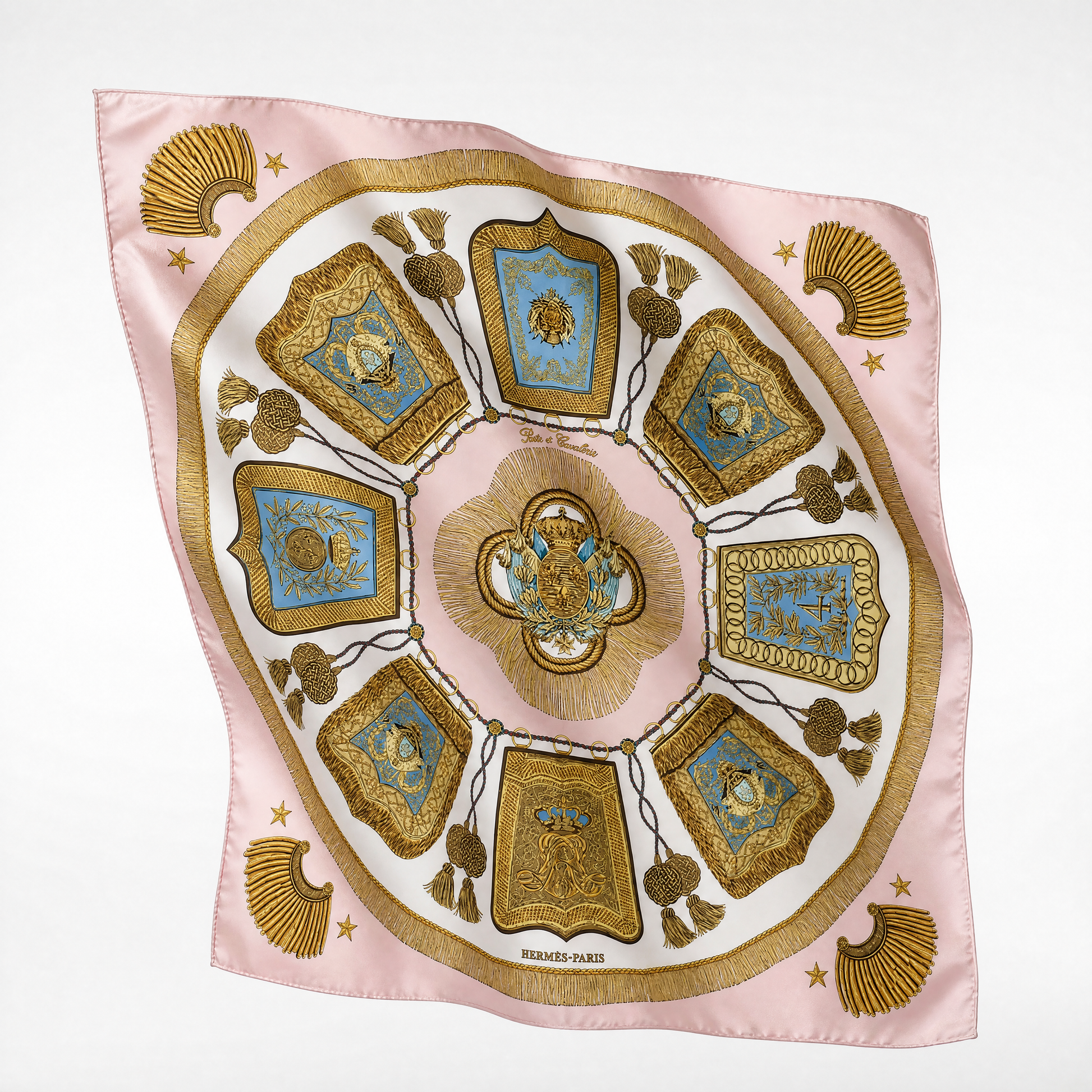 Hermès Poste et Cavalerie Silk Scarf Teddy Bear – Vintage Luxe Up