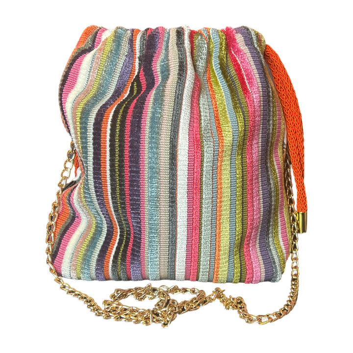 Rubans du Cheval Blanc Vintage Scarf Drawstring Crossbody Bag