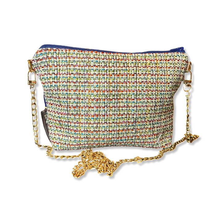 Rubans du Cheval Navy Vintage Silk Scarf Crossbody Bag