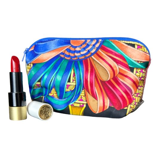 Hermes Rubans du Cheval Scarf Beauty Bag at Vintage Luxe Up