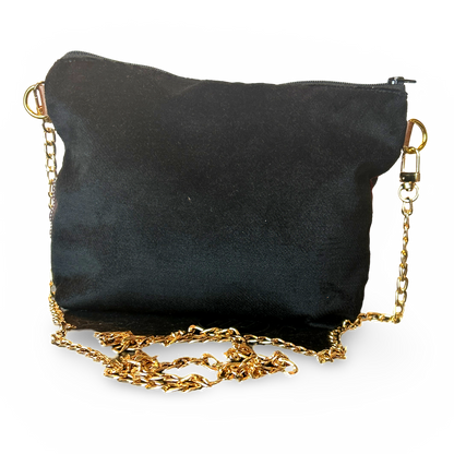 Très Kelly Noir Vintage Scarf Crossbody Bag