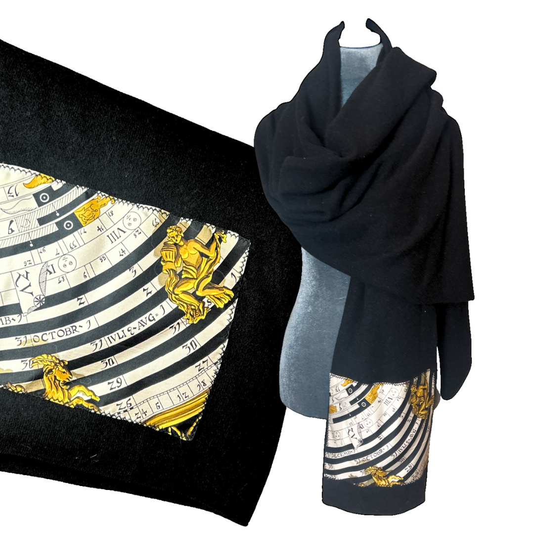 Hermes Astrologie Silk Scarf & Cashmere Shawl at Vintage Luxe Up
