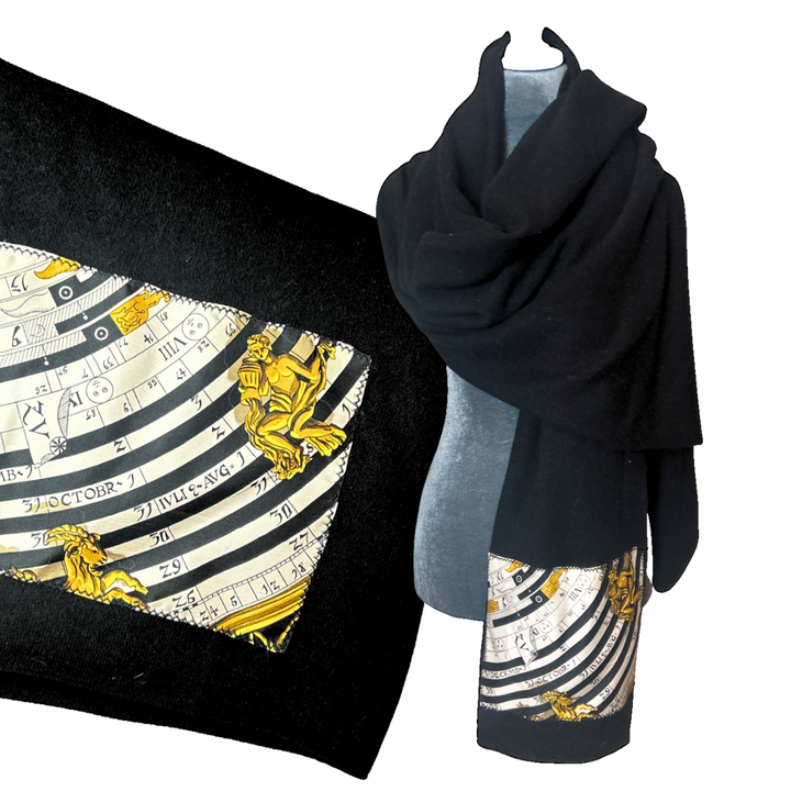 Hermes Astrologie Silk Scarf & Cashmere Shawl at Vintage Luxe Up