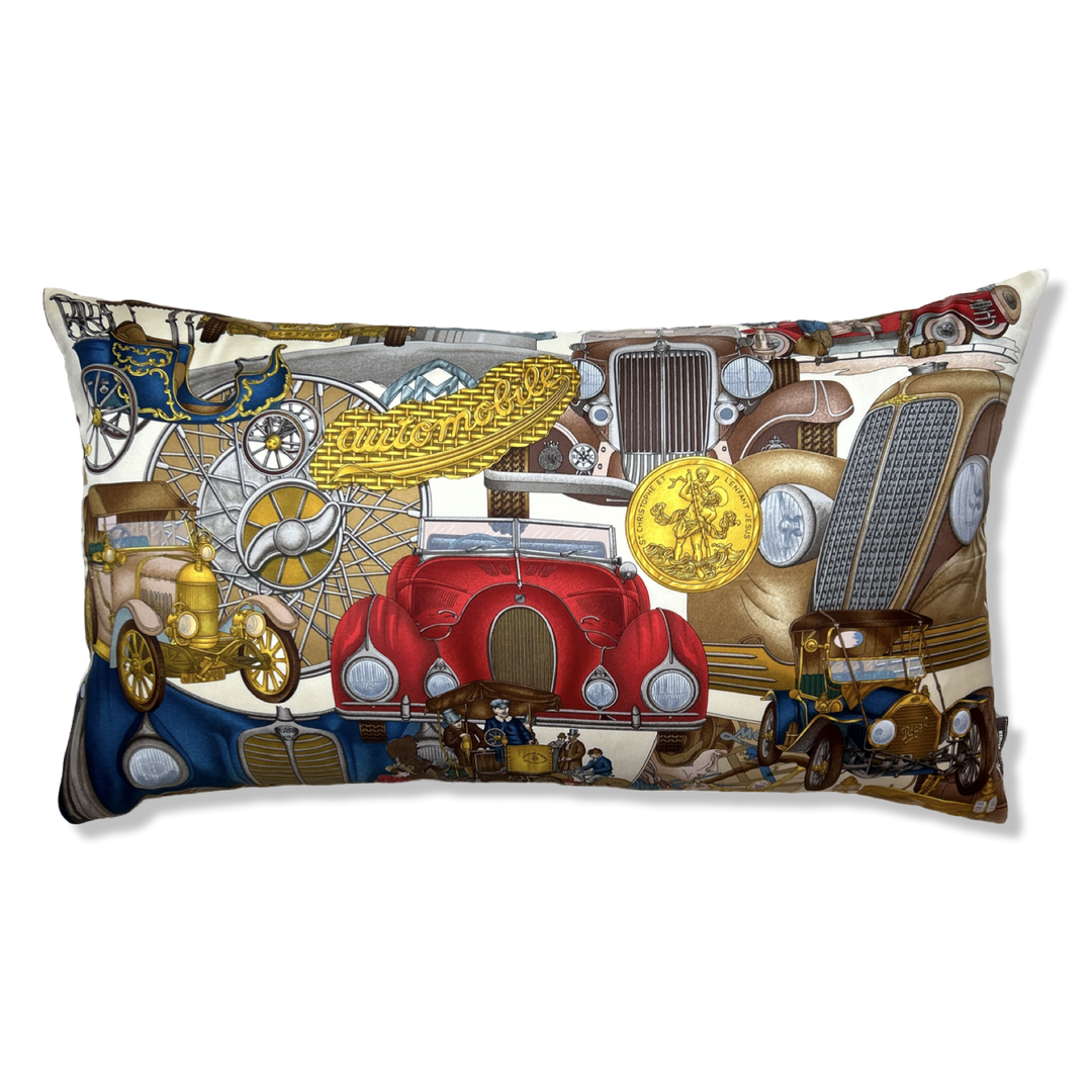 HERMES Automobile Scarf Pillow Cover throw pillow decorative pillow 