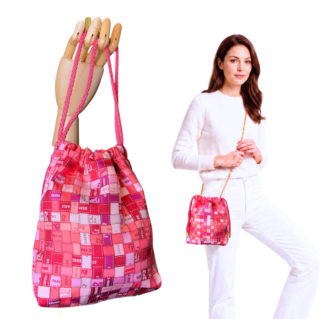 Hermes Bolduc au Carre Scarf Crossbody Bag
