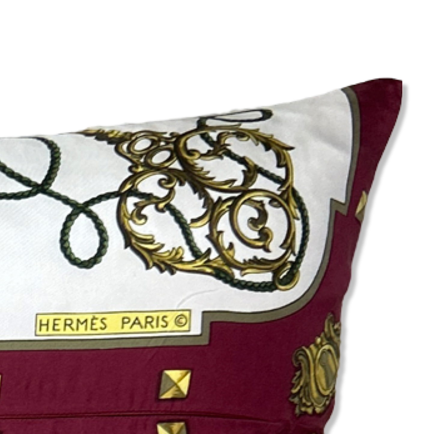 Cles Silk Scarf Lumbar Pillow 35"