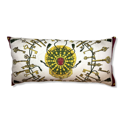 Cles Silk Scarf Lumbar Pillow 35"
