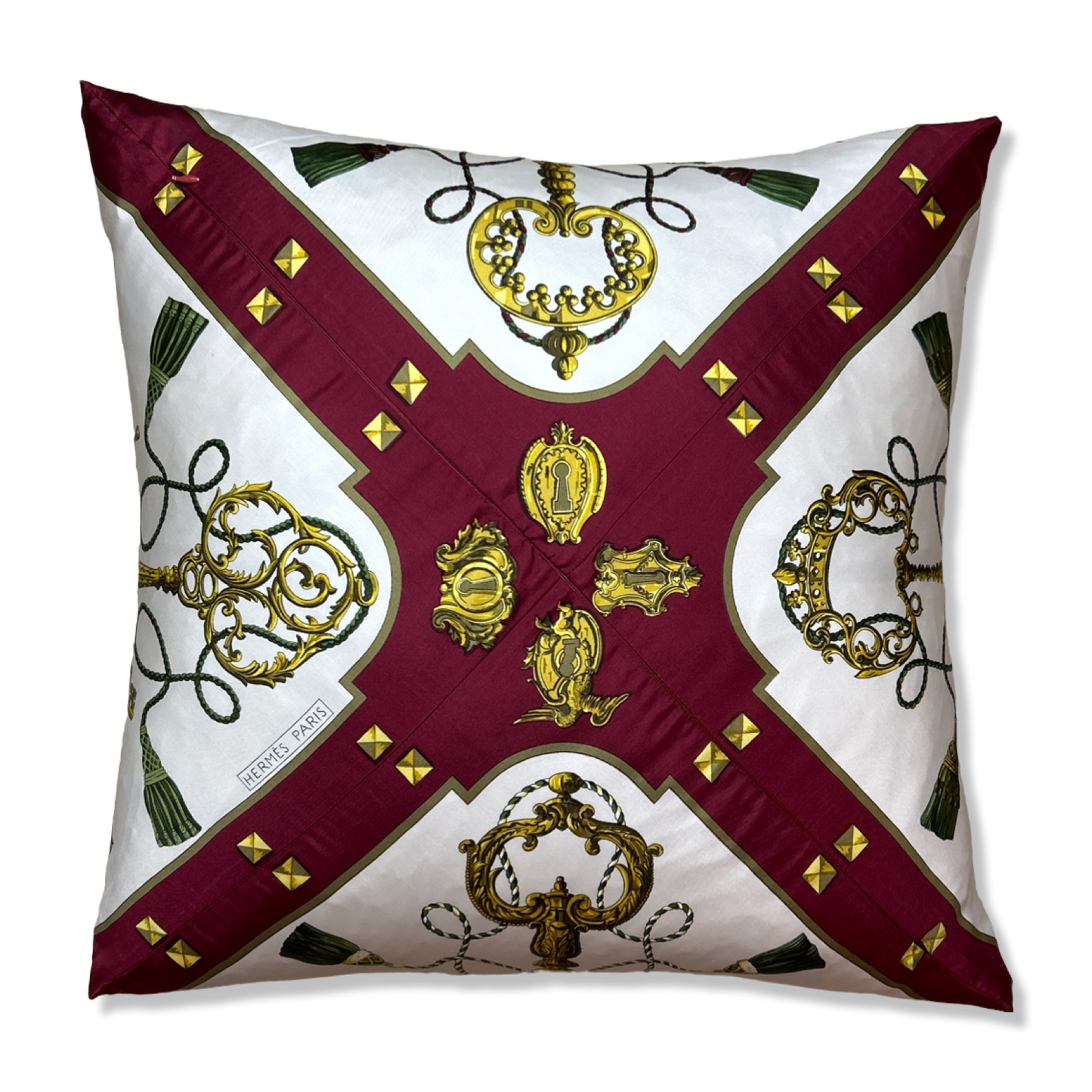 Cles Silk Scarf Pillow 22"