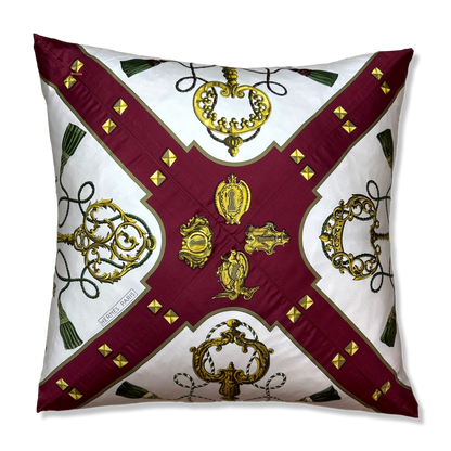 Cles Silk Scarf Pillow 22"