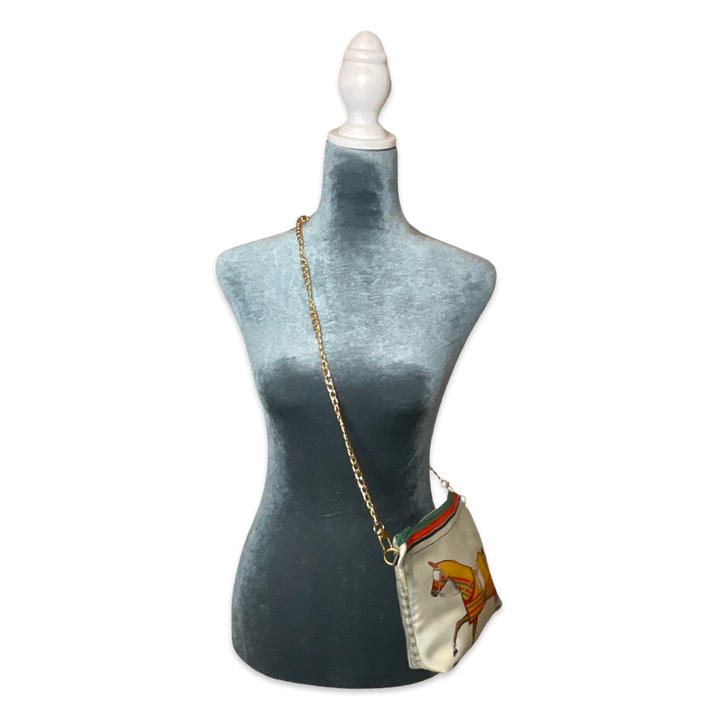 Hermes Couvertures et Tenues du Jour Vintage Scarf Crossbody Bag