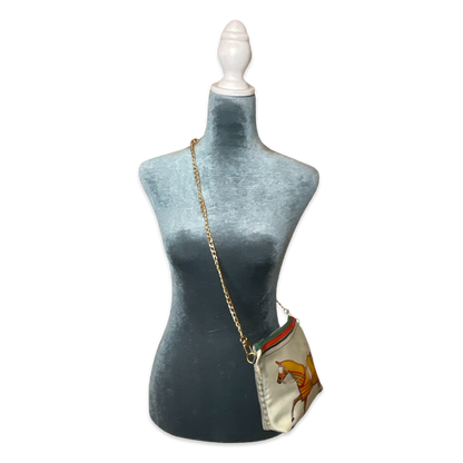 Hermes Couvertures et Tenues du Jour Vintage Scarf Crossbody Bag