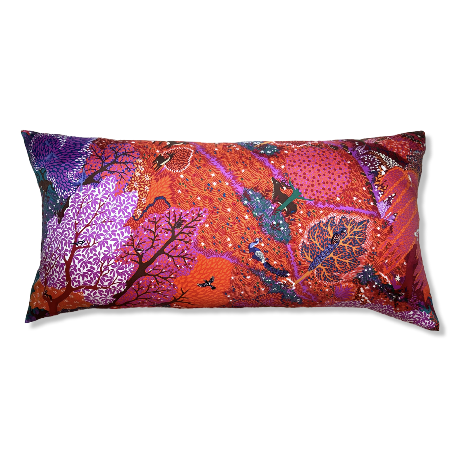 HERMES Dans Un Jardin Anglais Scarf Pillow Throw Pillow 