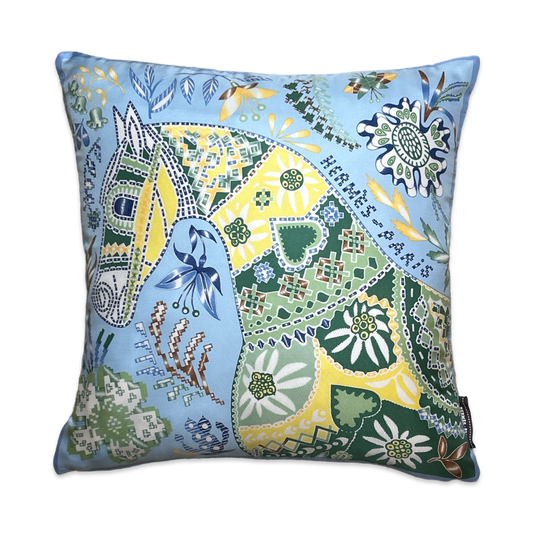 HERMES En Attendant Ulysse Scarf Pillow Decorative Pillow Throw Pillow
