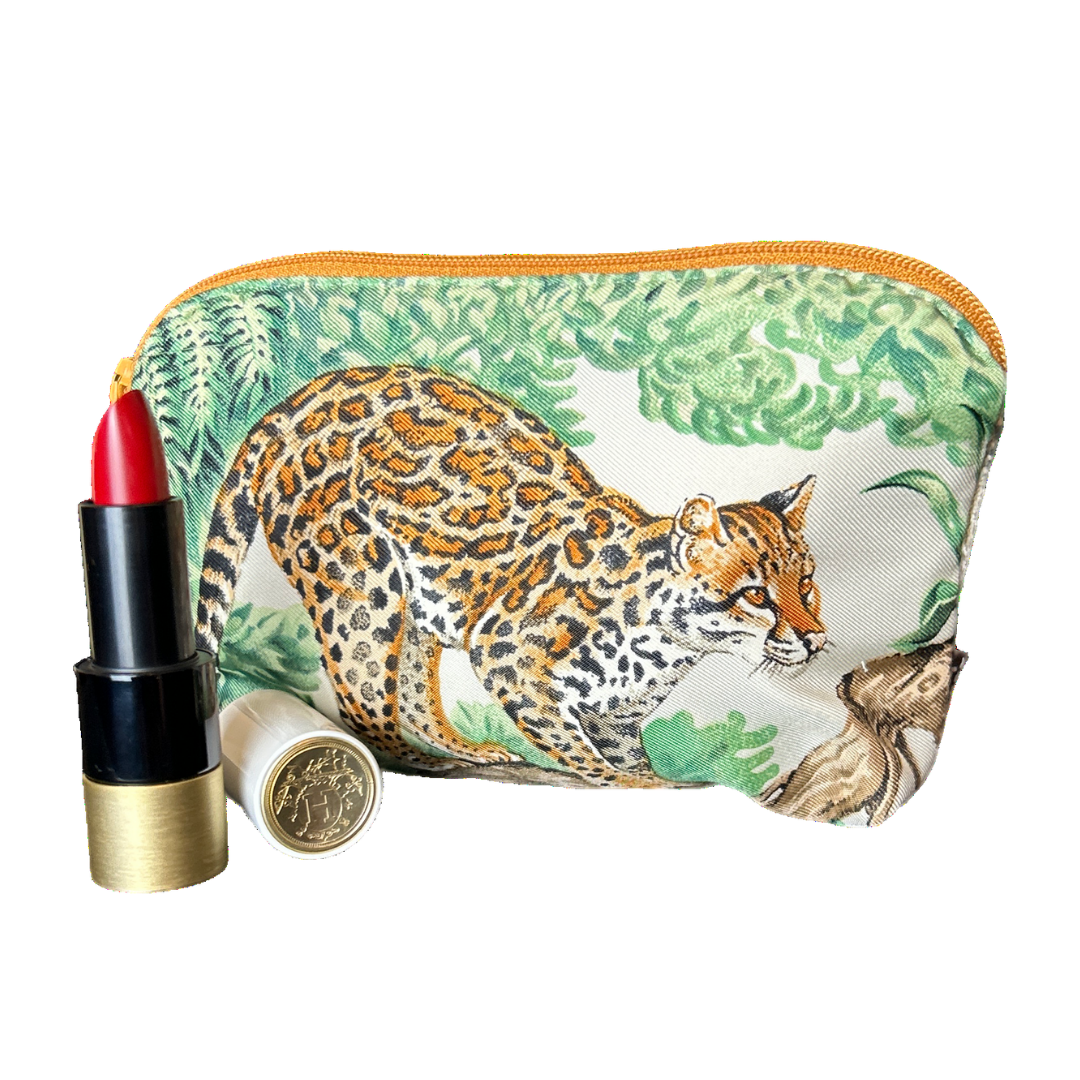 HERMES Equateur Scarf Beauty Bag at Vintage Luxe Up