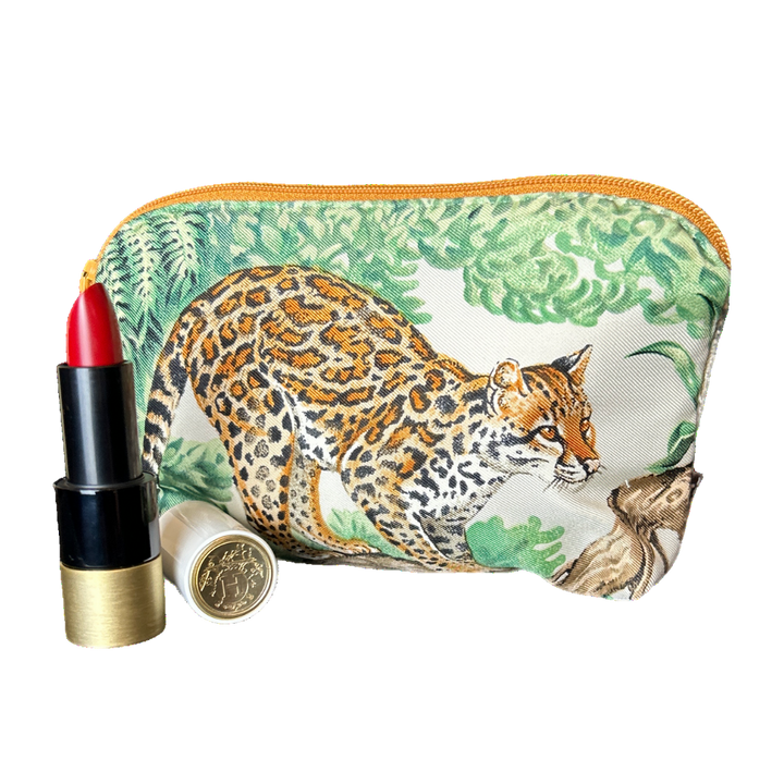 HERMES Equateur Scarf Beauty Bag at Vintage Luxe Up