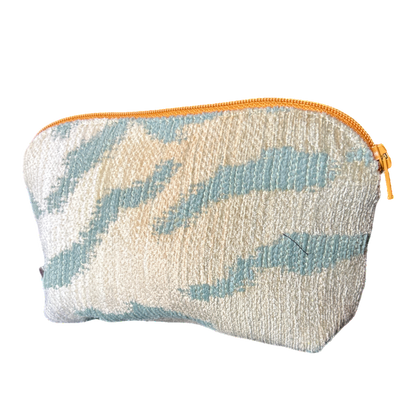 Equateur Vintage Silk Scarf Beauty Bag