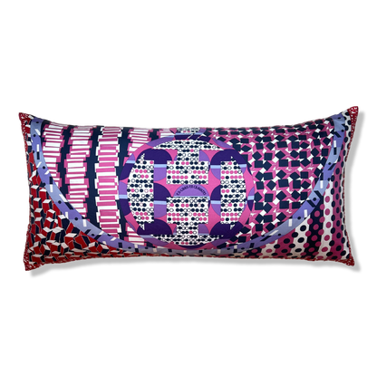 HERMES Ex Libris en Cravates  Scarf Pillow Throw Pillow 