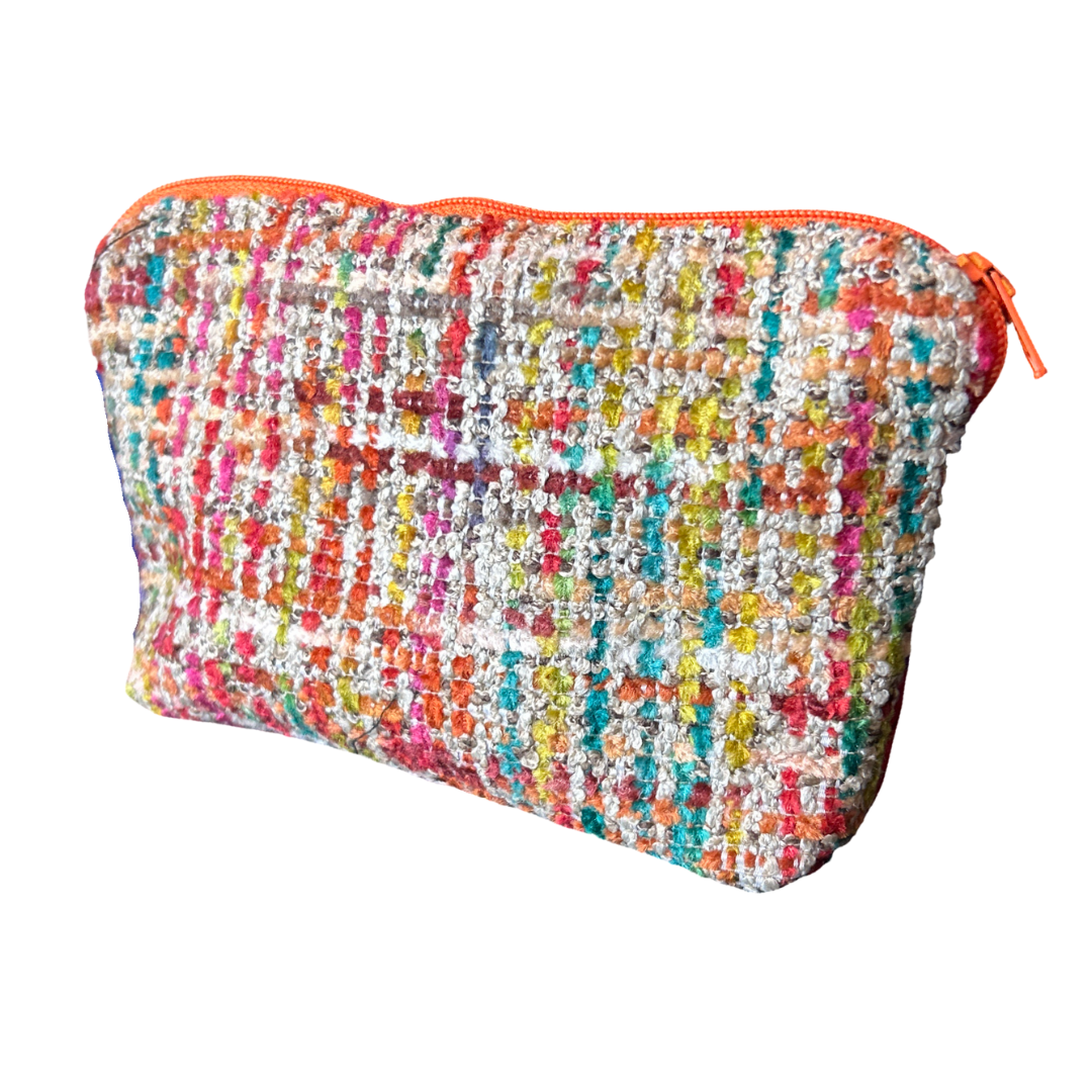 Fantaisies Indiennes Vintage Silk Scarf Beauty Bag