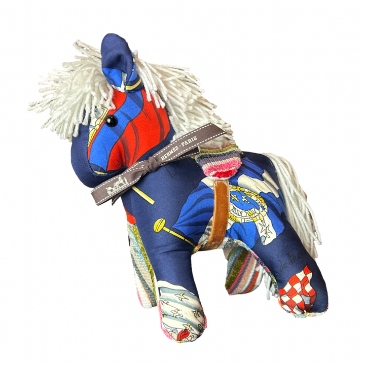 Hermes Pavois Scarf Patchwork Pony at VintageLuxeUp.com