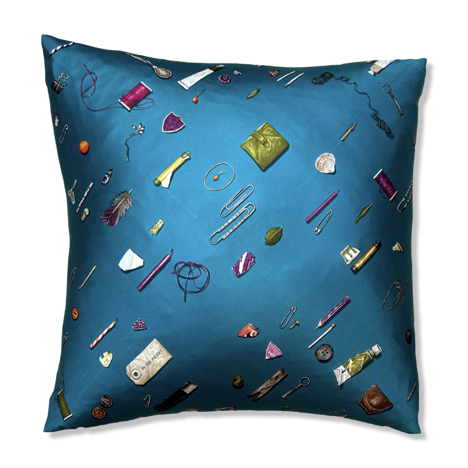 HERMES In The Pocket Scarf Pillow Throw Pillow 