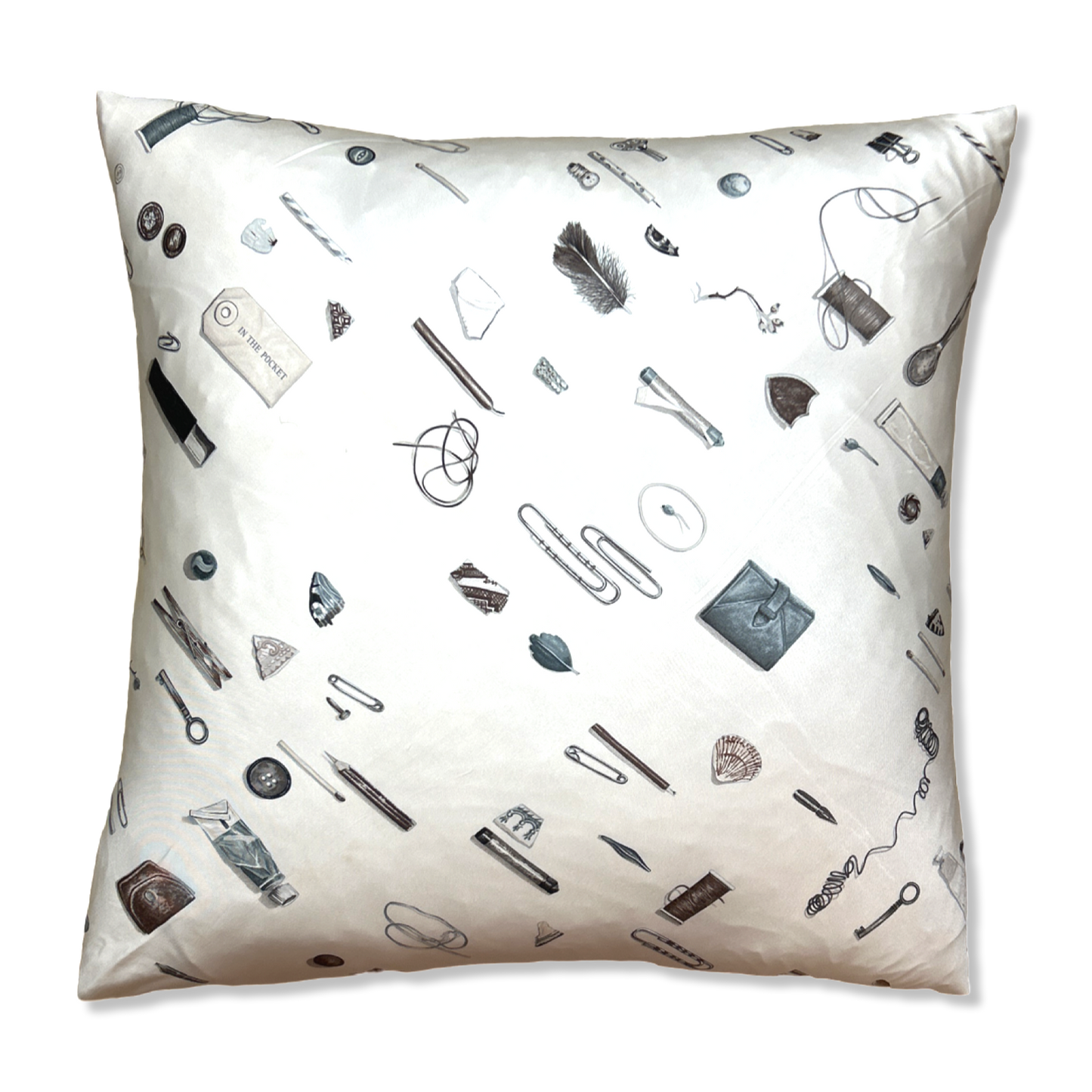 HERMES In The Pocket Scarf Pillow Throw Pillow 