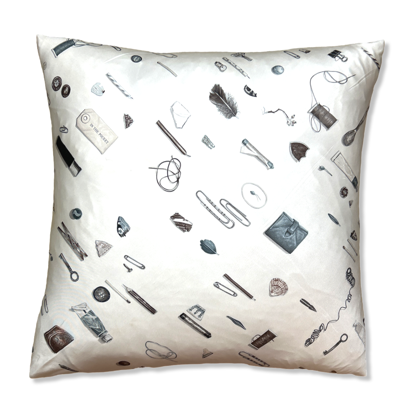 HERMES In The Pocket Scarf Pillow Throw Pillow 