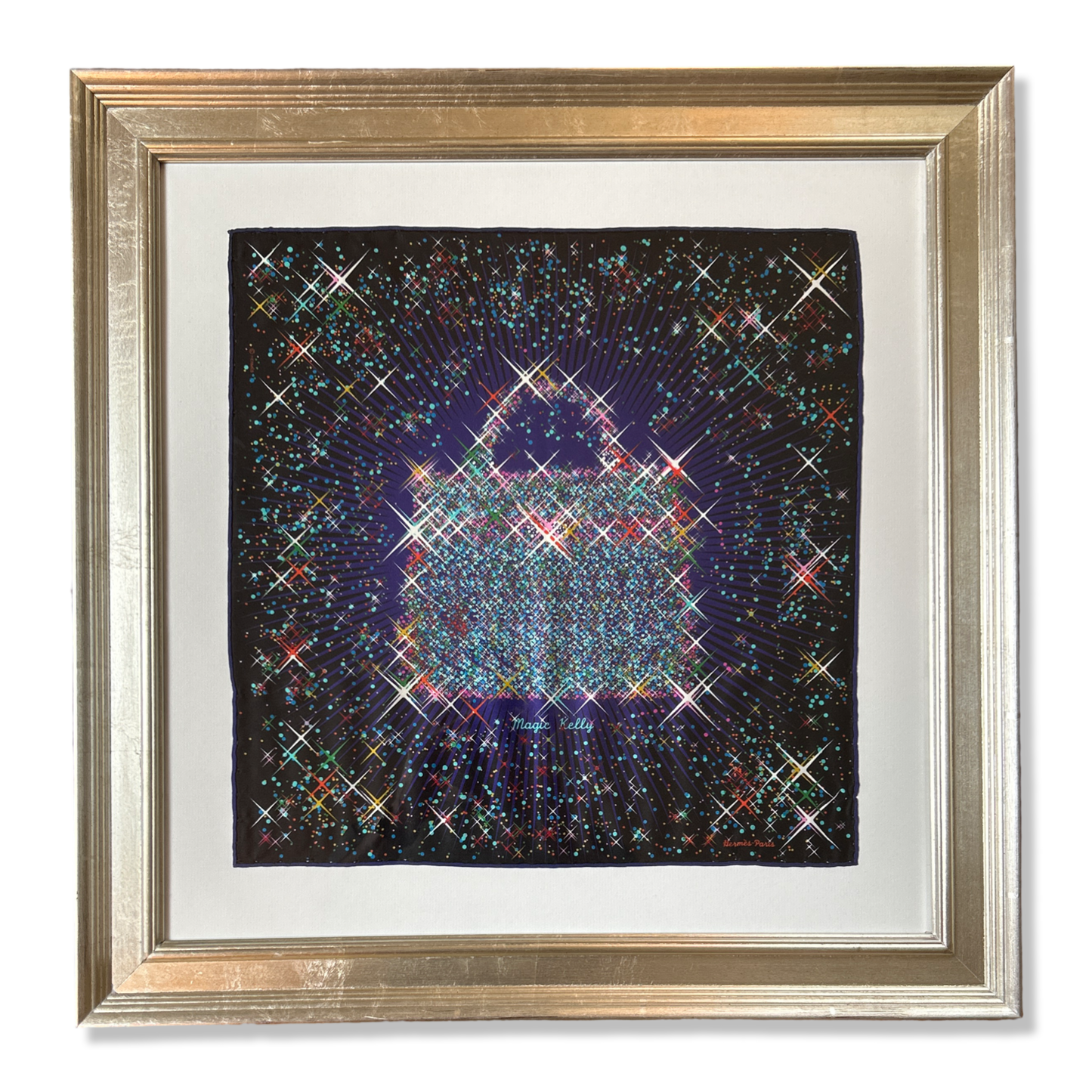 Hermes Magic Kelly Scarf Framed Hermes Scarf Exclusively at Vintage Luxe Up