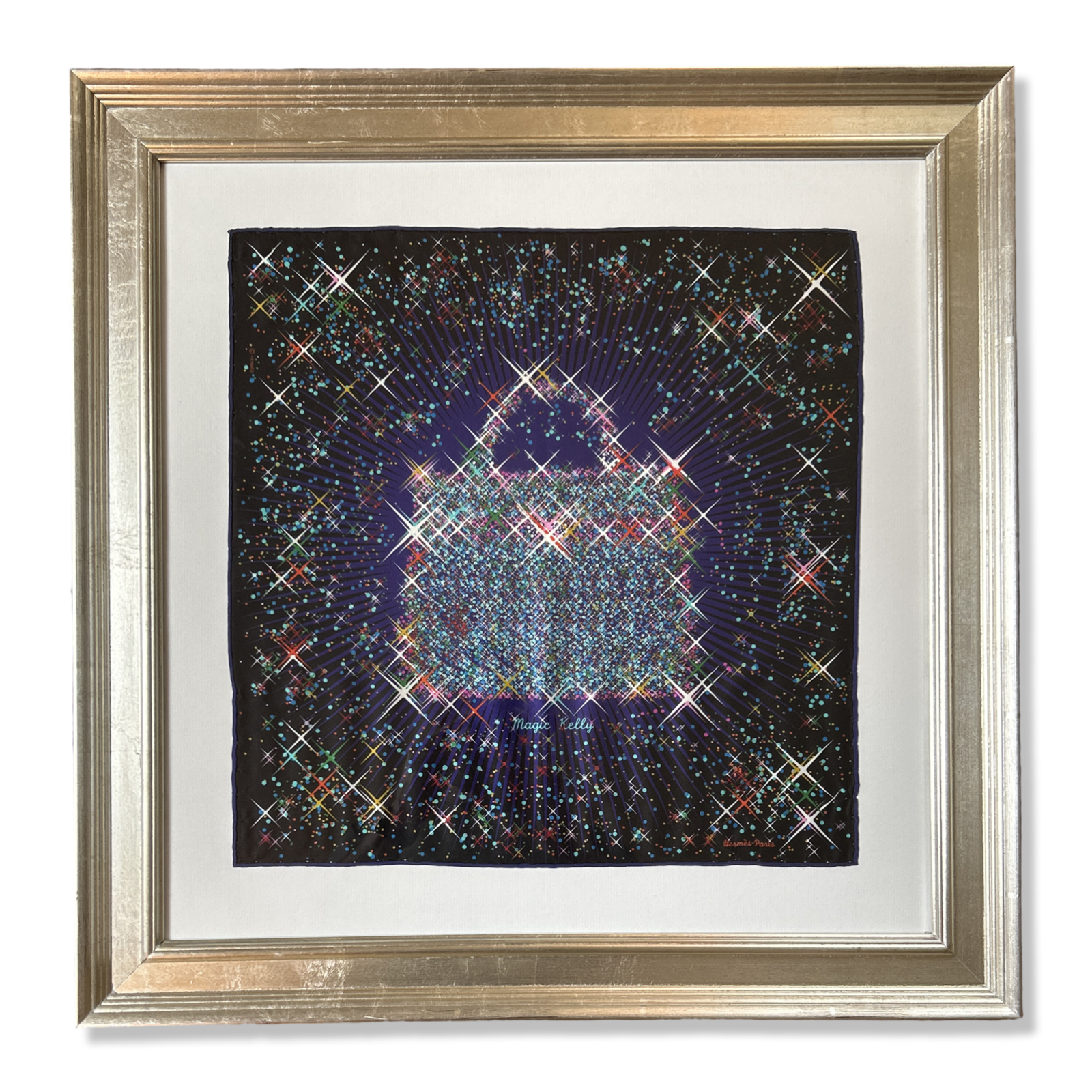 Hermes Magic Kelly Scarf Framed Hermes Scarf Exclusively at Vintage Luxe Up