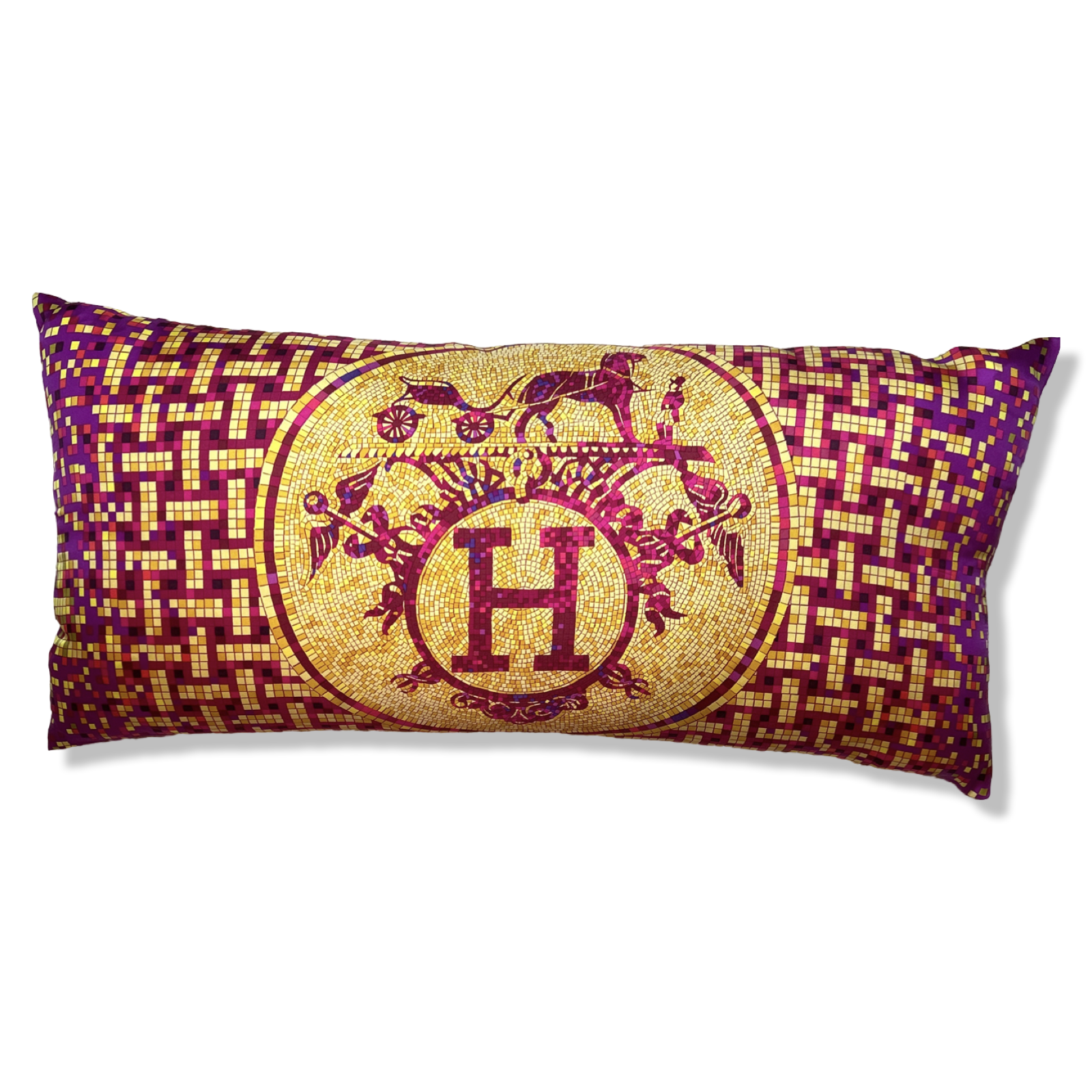 HERMES Mosaique au 24 Scarf Pillow Throw Pillow 