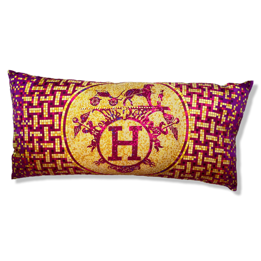 HERMES Mosaique au 24 Scarf Pillow Throw Pillow 