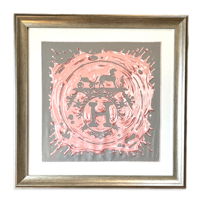 HERMES Peinture Fraiche Scarf Hermes Framed Scarf