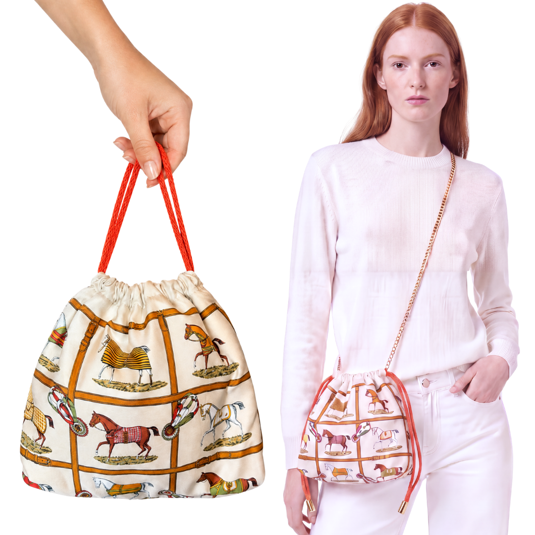 HERMES Petits Chevaux Scarf | Hermes Crossbody Bag