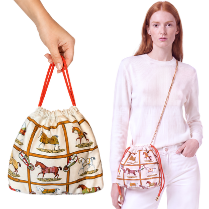 HERMES Petits Chevaux Scarf | Hermes Crossbody Bag