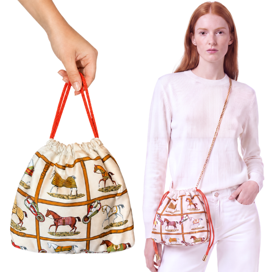 HERMES Petits Chevaux Scarf | Hermes Crossbody Bag