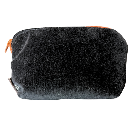 Qu'Importe le Flacon Noir Vintage Silk Scarf Beauty Bag
