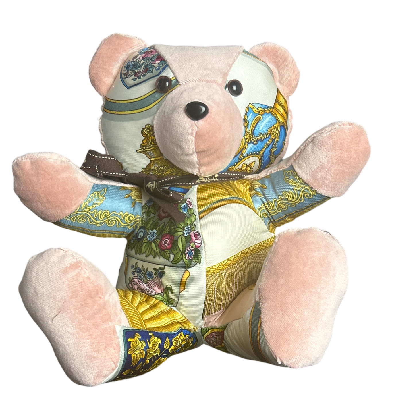 Hermes Qu'Importe le Flacon Scarf Teddy Bear at Vintage Luxe Up