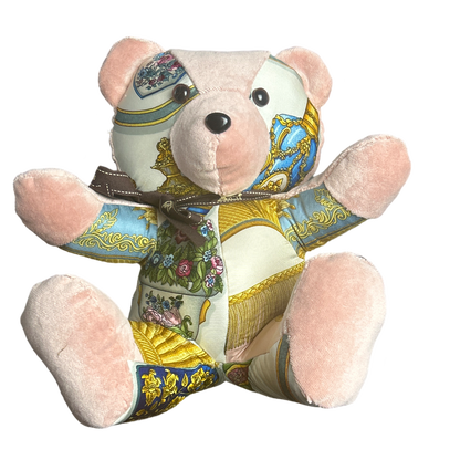 Hermes Qu'Importe le Flacon Scarf Teddy Bear at Vintage Luxe Up
