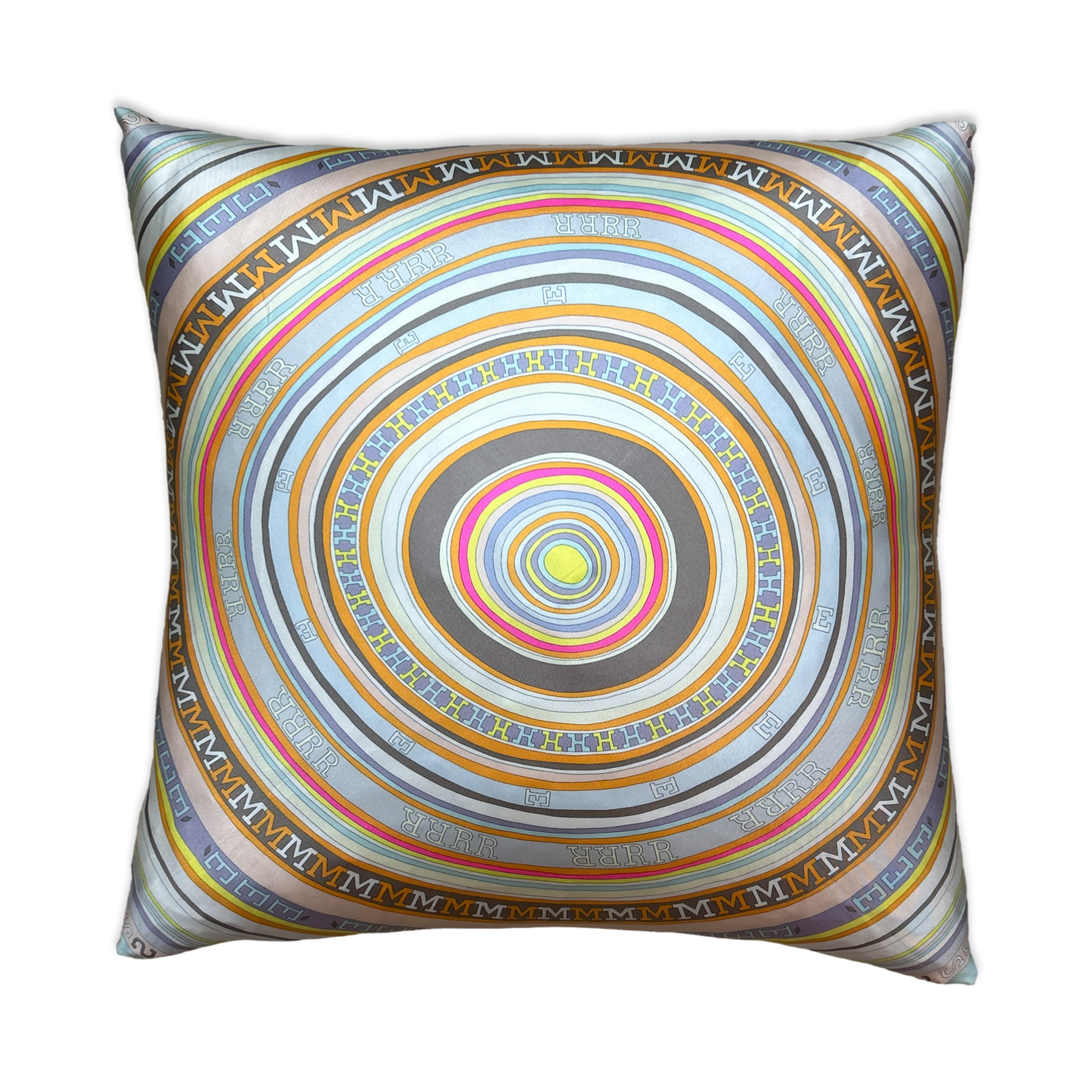 Tohu Bohu Vintage Silk Scarf Pillow 22"