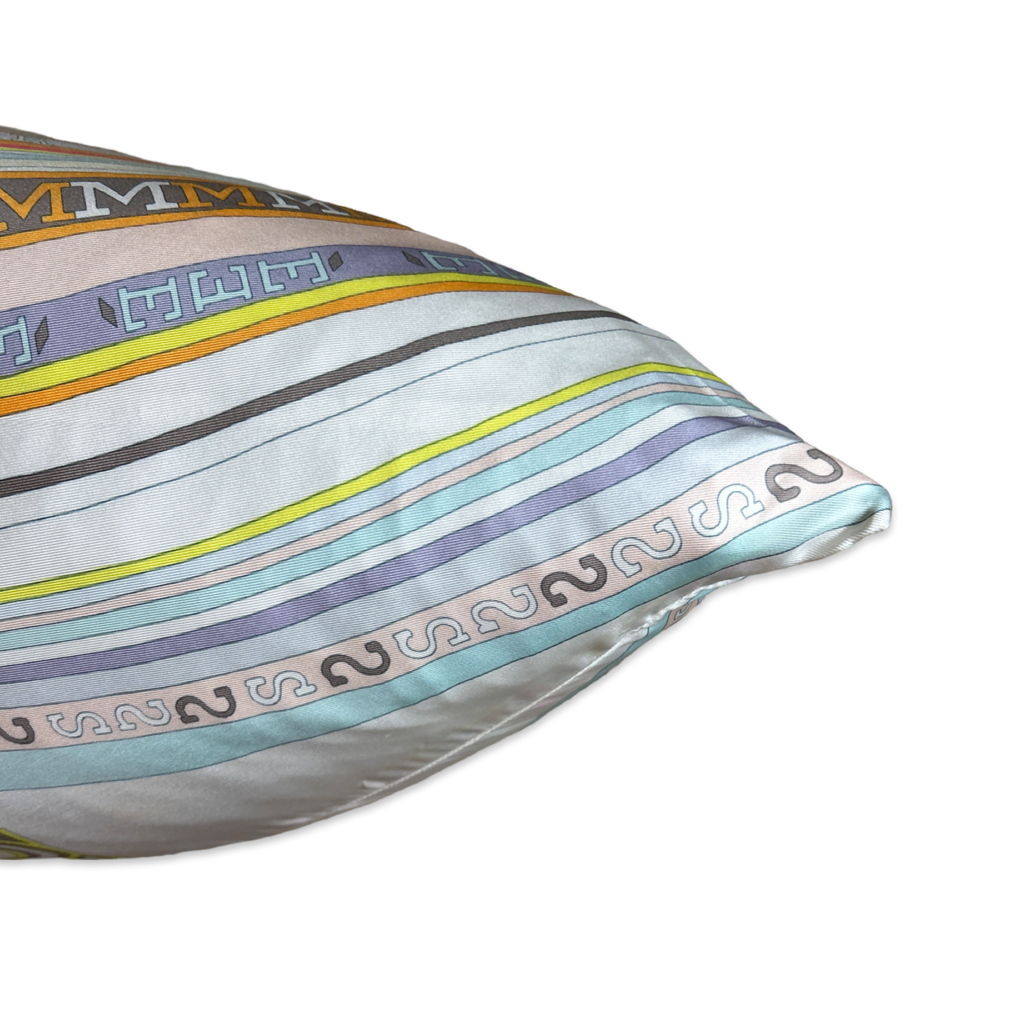 Tohu Bohu Vintage Silk Scarf Pillow 22"