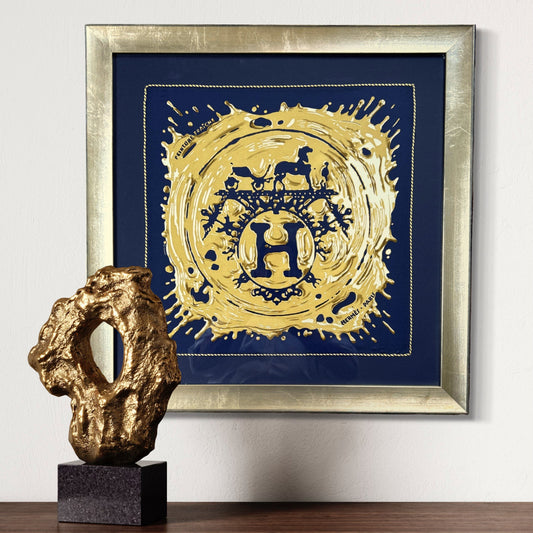 HERMES Peinture Fraiche Scarf Hermes Framed Scarf