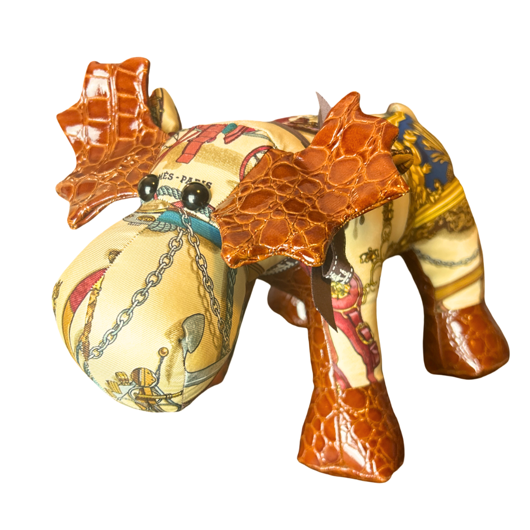 Hermes Musee Scarf Moose at Vintage Luxe Up