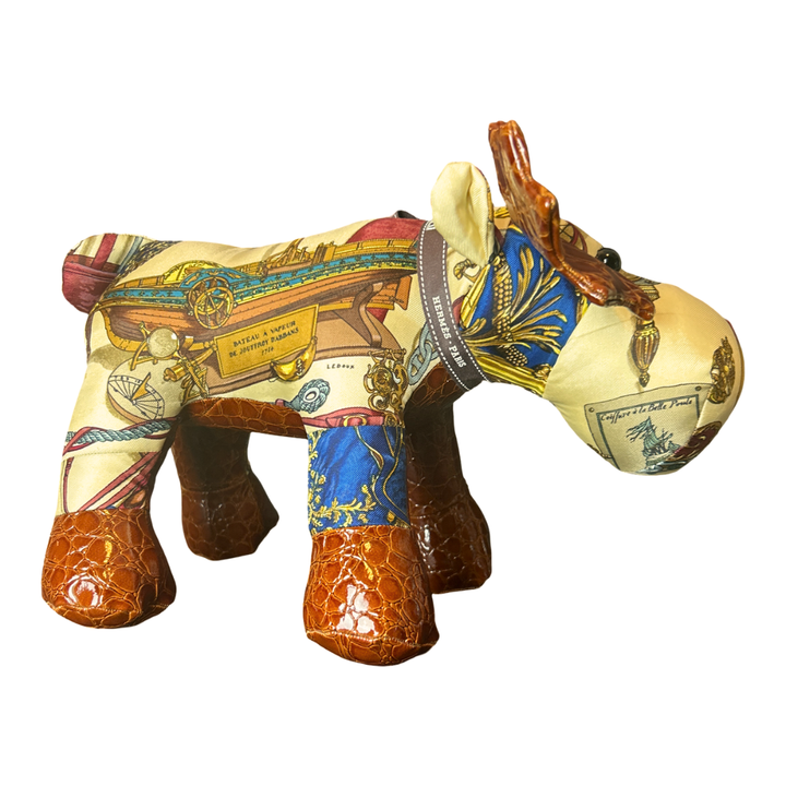 Hermes Musee Scarf Moose at Vintage Luxe Up