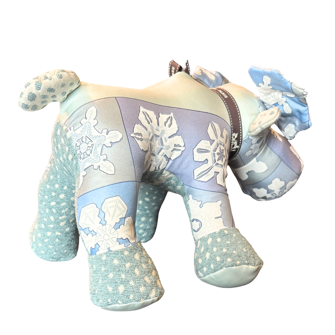 Feux d'Hiver Vintage Silk Scarf Majestic Moose