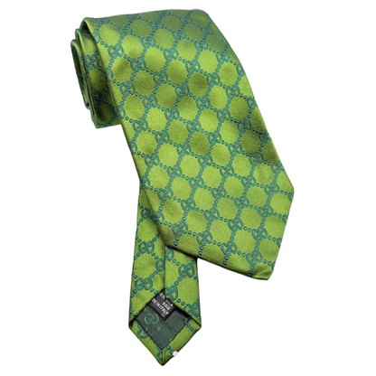 GUCCI GG GREEN NECKTIE