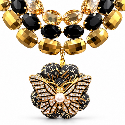 Chanel CC Butterfly Necklace | Chanel Jewelry