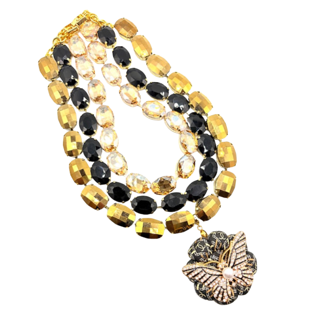 Chanel CC Butterfly Necklace | Chanel Jewelry