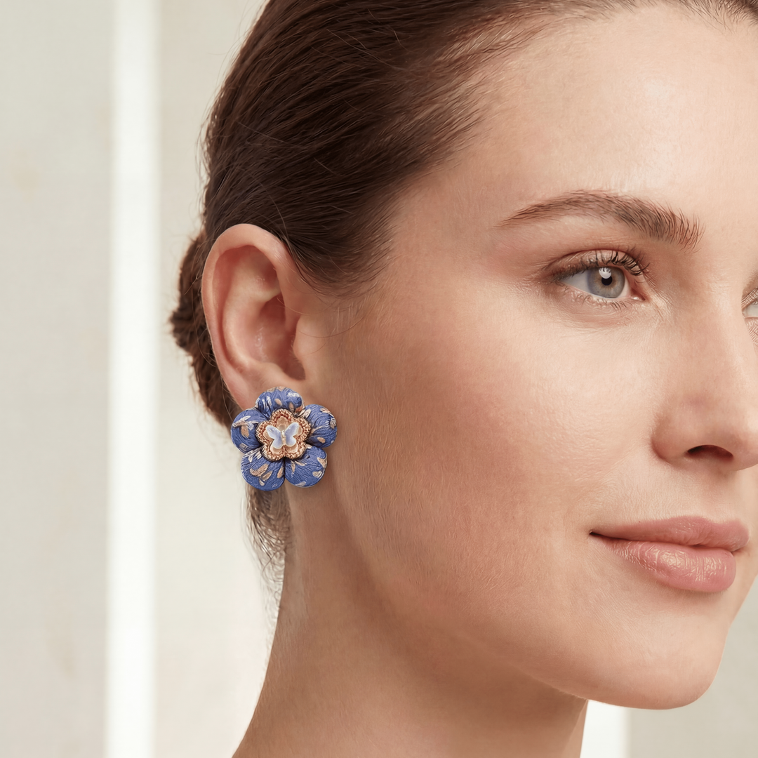 Ferragamo Necktie Earrings by Flock by Wild at Vintage Luxe Up